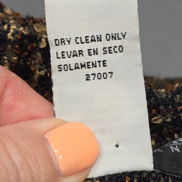 Sag Harbor Brown Jacket Preppy Plaid Long Sleeves Button Up Womens Size 24W Coat - Picture 11 of 11